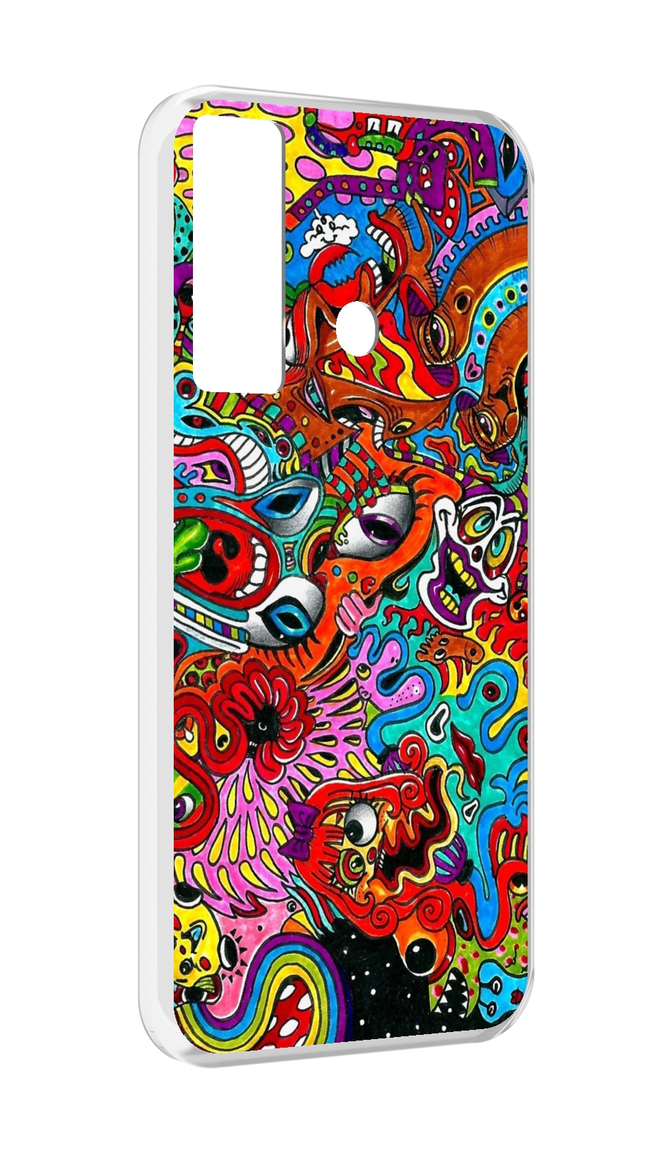 

Чехол MyPads разные абстракции яркие для Tecno Camon 17, Прозрачный, Tocco