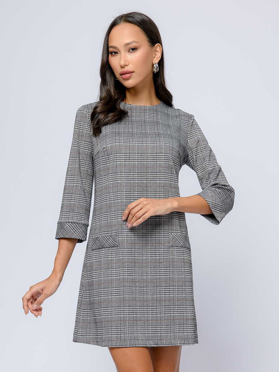 

Платье женское 1001dress 0100705GP серое 48, Серый, 0100705GP