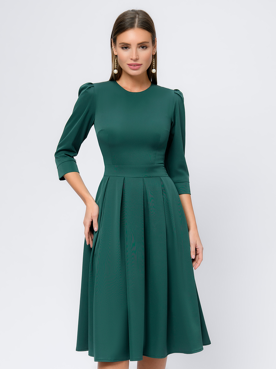 

Платье женское 1001dress 0101178EM зеленое 44, Зеленый, 0101178EM