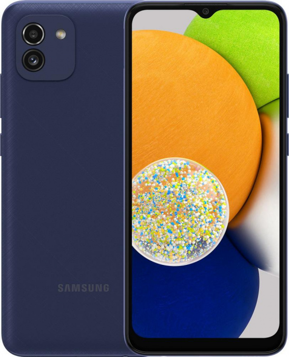 

Смартфон Samsung Galaxy A03 4/64GB Blue (SM-A035FZBGCAU), Galaxy A03