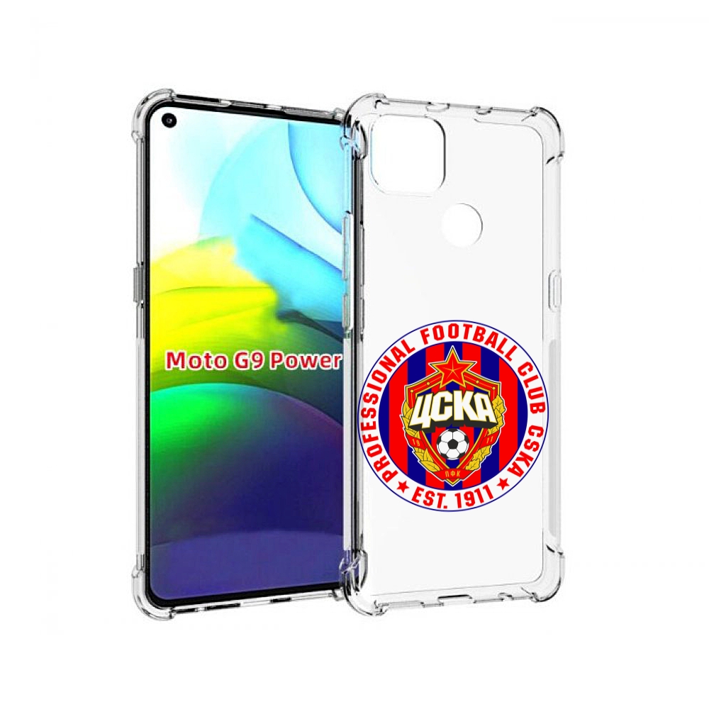 

Чехол MyPads ФК ЦСК логотип для Motorola Moto G9 Power, Прозрачный, Tocco
