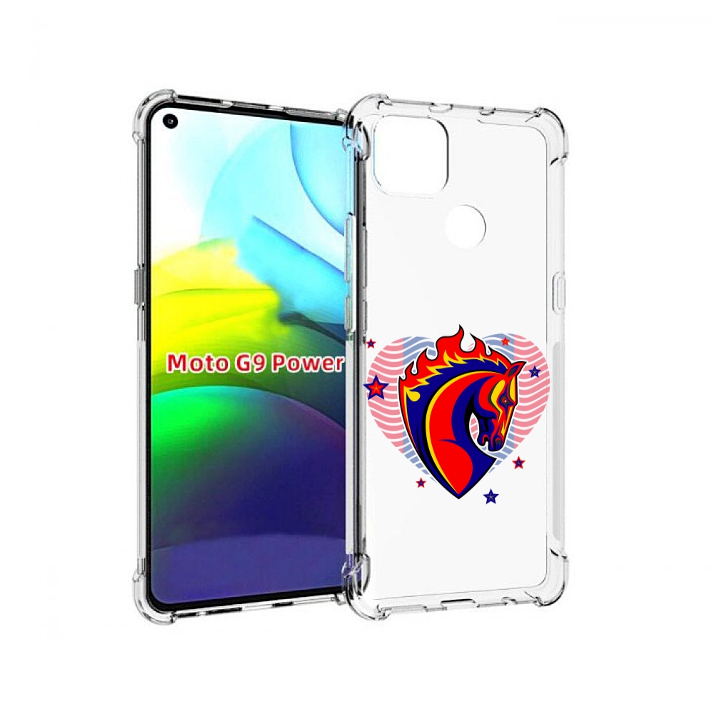 

Чехол MyPads ФК ЦСЛ Лошадь для Motorola Moto G9 Power, Прозрачный, Tocco