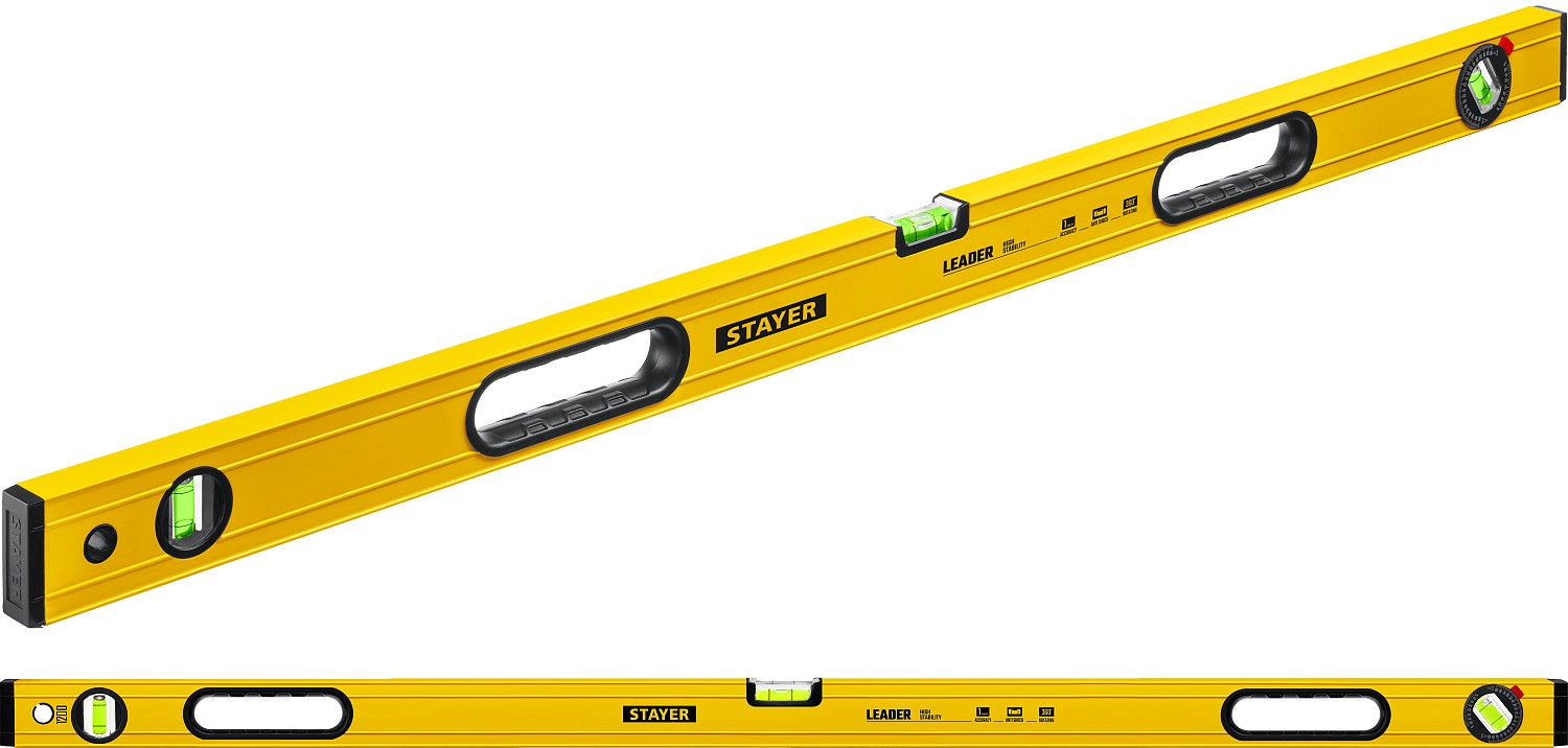 

STAYER LEADER 1200 мм уровень строительный фрезерованный, 3466-120