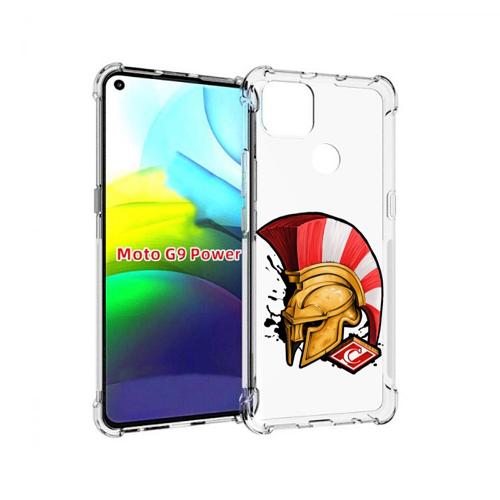 

Чехол MyPads ФК спартак шлем для Motorola Moto G9 Power, Прозрачный, Tocco