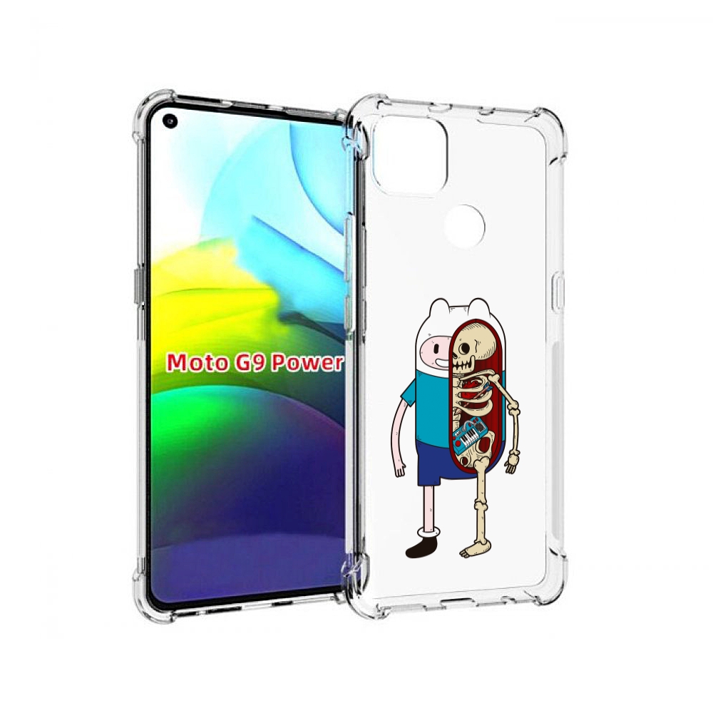 

Чехол MyPads Финн скелет для Motorola Moto G9 Power, Прозрачный, Tocco