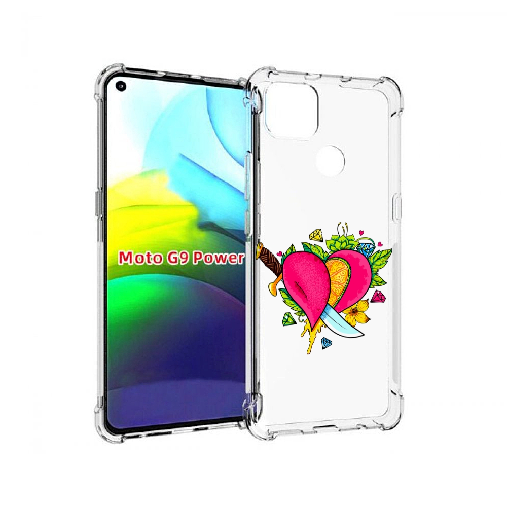 

Чехол MyPads Фруктовое сердце для Motorola Moto G9 Power, Прозрачный, Tocco