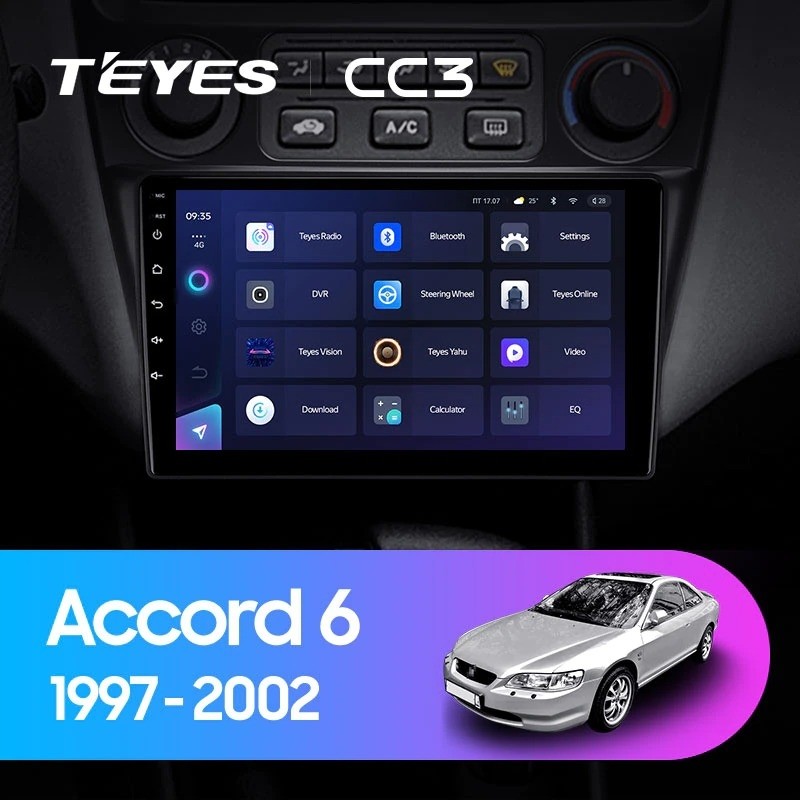 Штатная магнитола Teyes CC3 432 Honda Accord 6 1997-2002 3760500₽