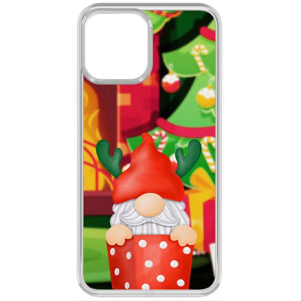 

Чехол-накладка Krutoff Clear Case Гном для iPhone 13