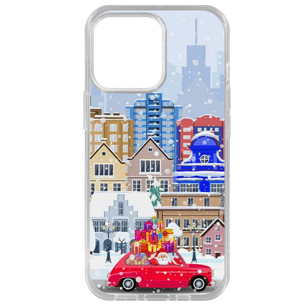 

Чехол-накладка Krutoff Clear Case Везем подарки для iPhone 14 Pro Max