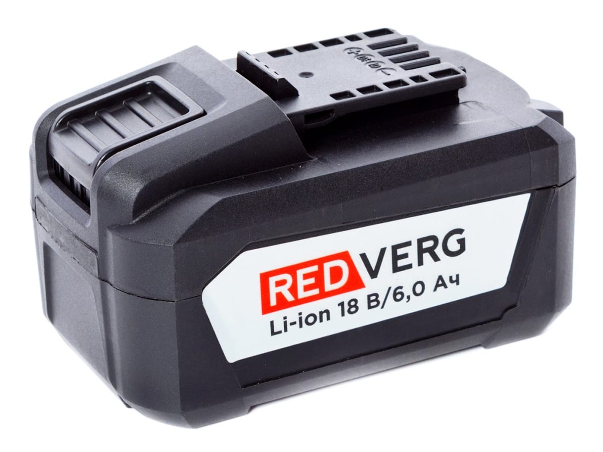 Аккумулятор REDVERG Li-Ion 18V 6.0Ач 730041 профильная фреза redverg