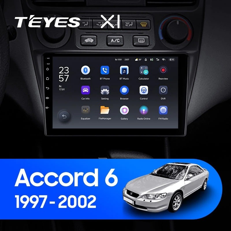 Штатная магнитола Teyes X1 4G 232 Honda Accord 6 1997-2002 2540000₽