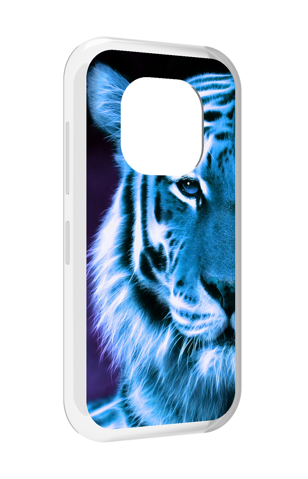

Чехол MyPads Половина-тигра мужской для Doogee V20, Прозрачный, Tocco