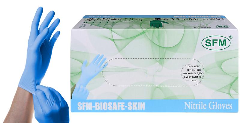 Перчатки смотровые SFM нитриловые р. XS 100 шт, SFM Hospital Products GmbH  - купить