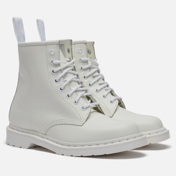 фото Ботинки женские dr. martens 1460 mono smooth 8 eye белые 44 eu