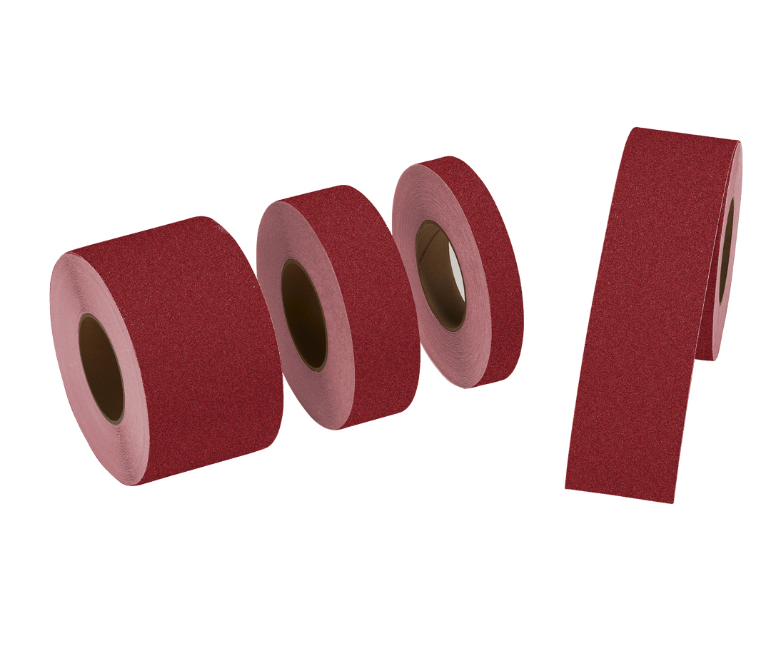 

Противоскользящая лента, крупная зернистость 60 grit, 25мм х 18.3м, красный, SAFETYSTEP