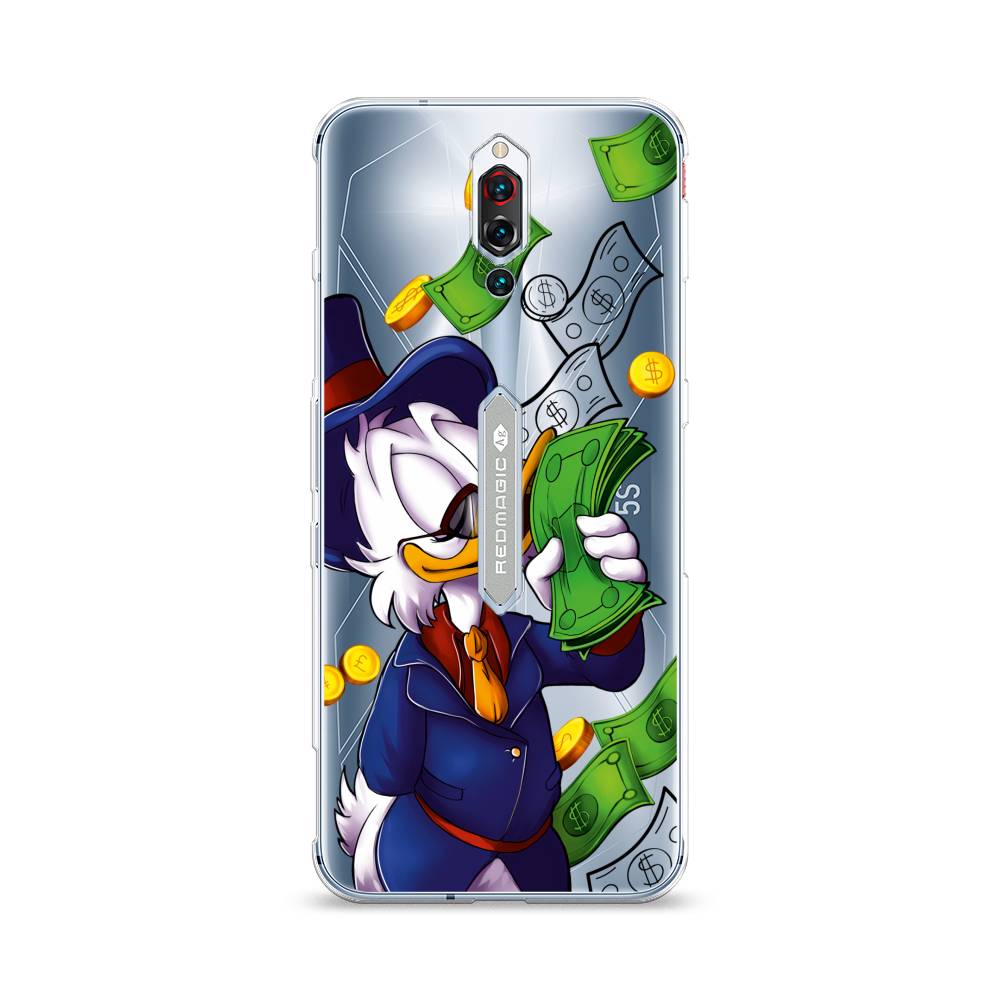 

Чехол на ZTE RedMagic 5S Scrooge McDuck with Money, Синий;зеленый;белый, 134250-6