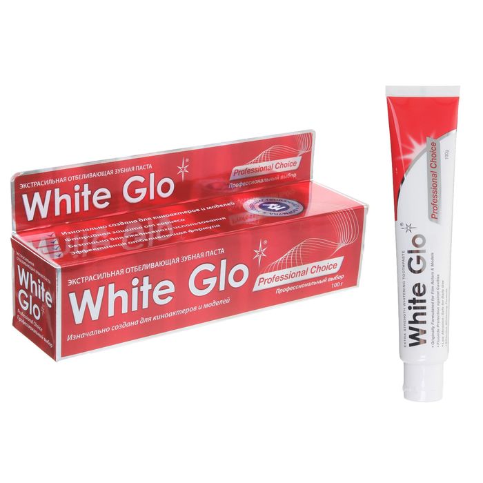 фото Отбеливающая зубная паста white glo, профессиональный выбор, 100 г