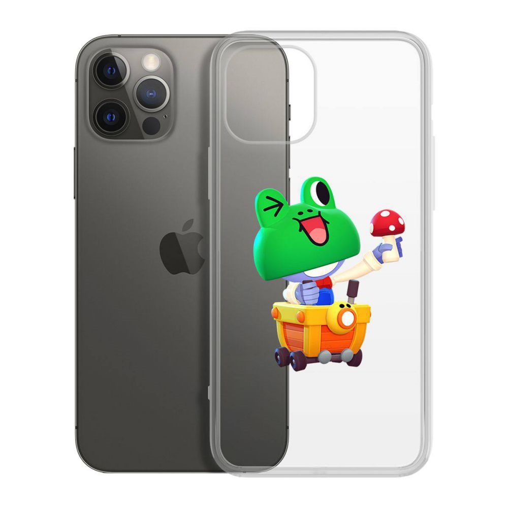 

Чехол-накладка Krutoff Clear Case Brawl Stars-Леонард Карл для iPhone 12 Pro Max