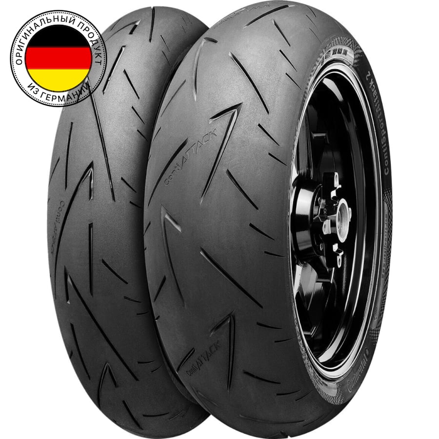 

Мотошины летние Continental ContiSportAttack 2 190/55 R17 (75W) (Z)W, ContiSportAttack 2