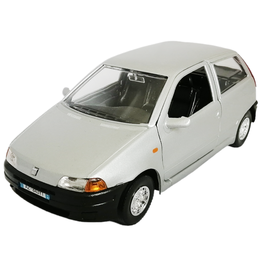 

Коллекционная модель автомобиля Bburago Fiat Punto масштаб 1:24 18-22088 silver, Серебристый