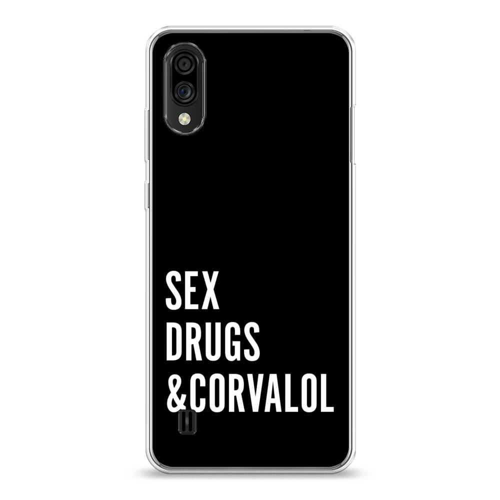 

Чехол на ZTE Blade A51 lite "Corvalol", Черный;серый;белый, 134850-6