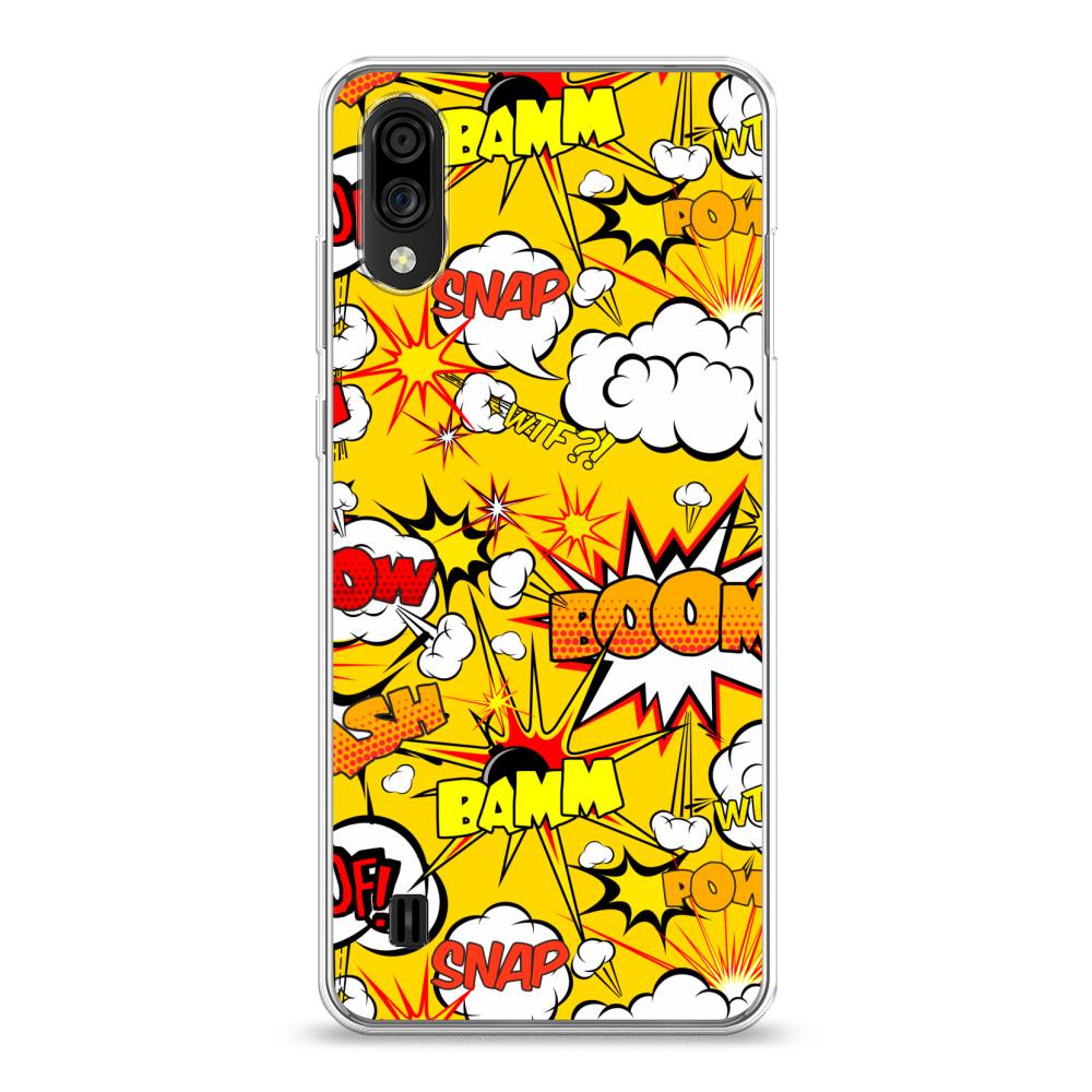 

Чехол на ZTE Blade A51 lite "Поп Арт эффекты", Желтый;белый;оранжевый, 134850-6