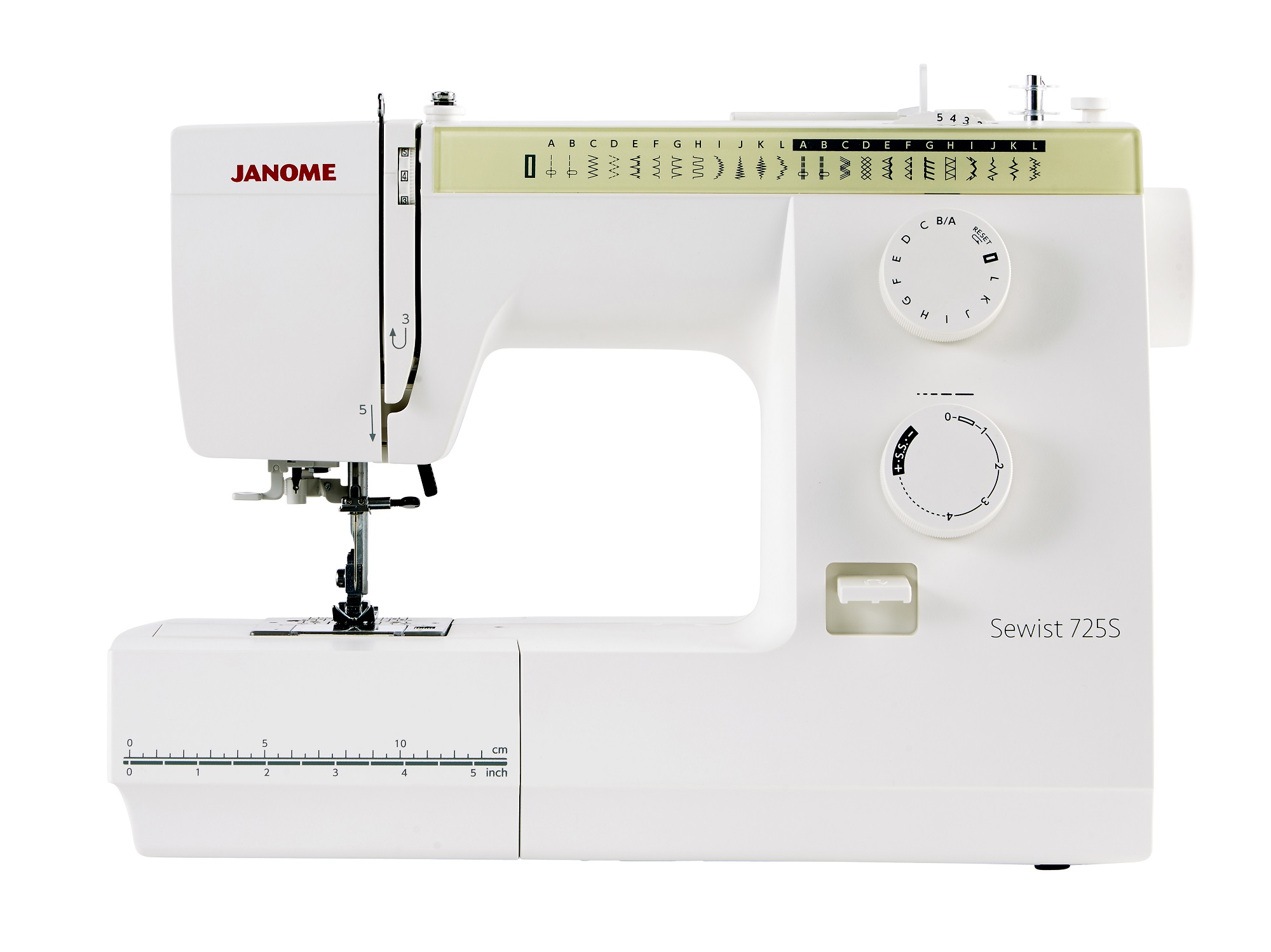 Швейная машина Janome Sewist 725 S белый, серый