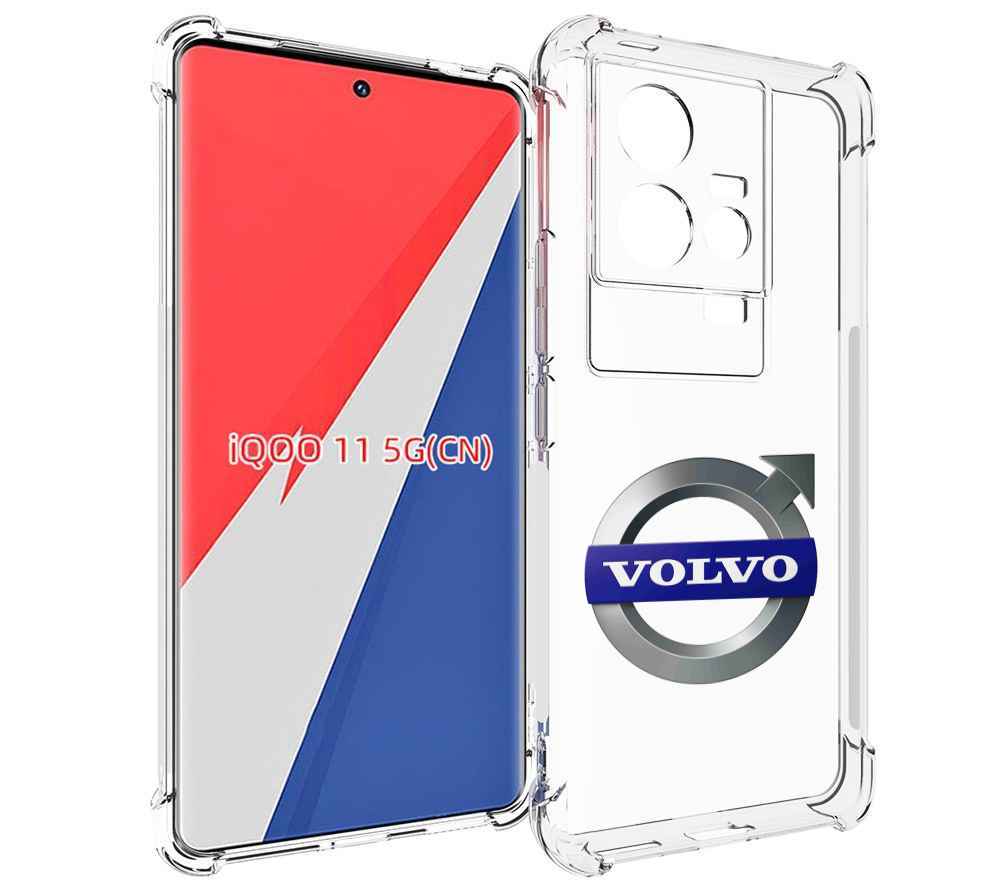 

Чехол MyPads volvo мужской для Vivo iQOO 11, Прозрачный, Tocco