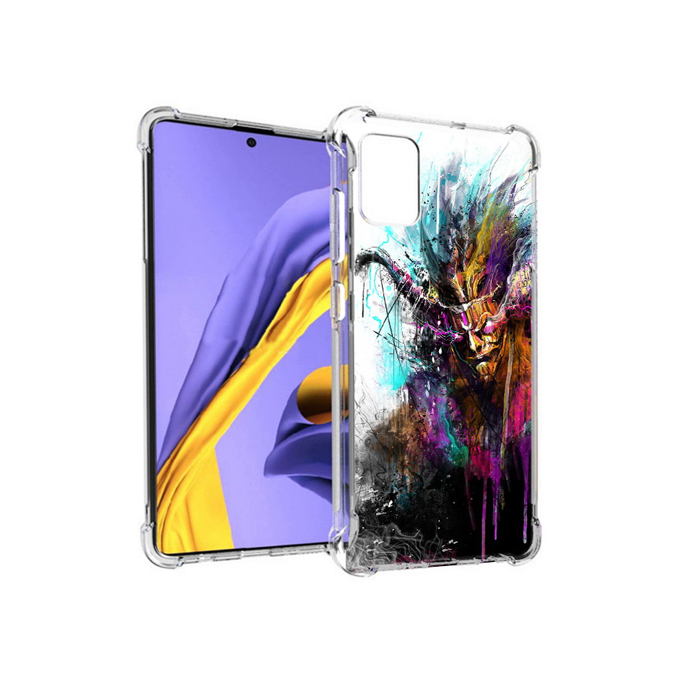 

Чехол MyPads Tocco для Samsung Galaxy A51 яркий дьявол (PT141713.484.709), Прозрачный, Tocco