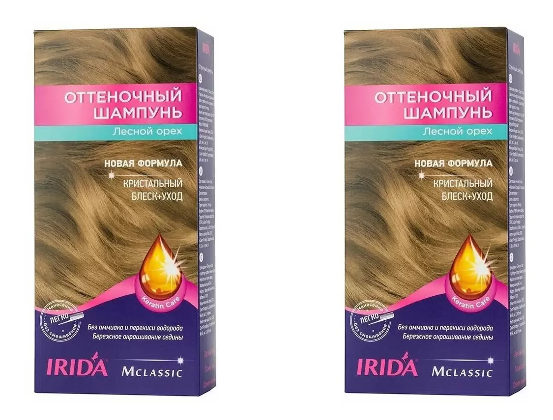 

Шампунь M IRIDA оттеночный Лесной орех 2 шт, Лесной орех