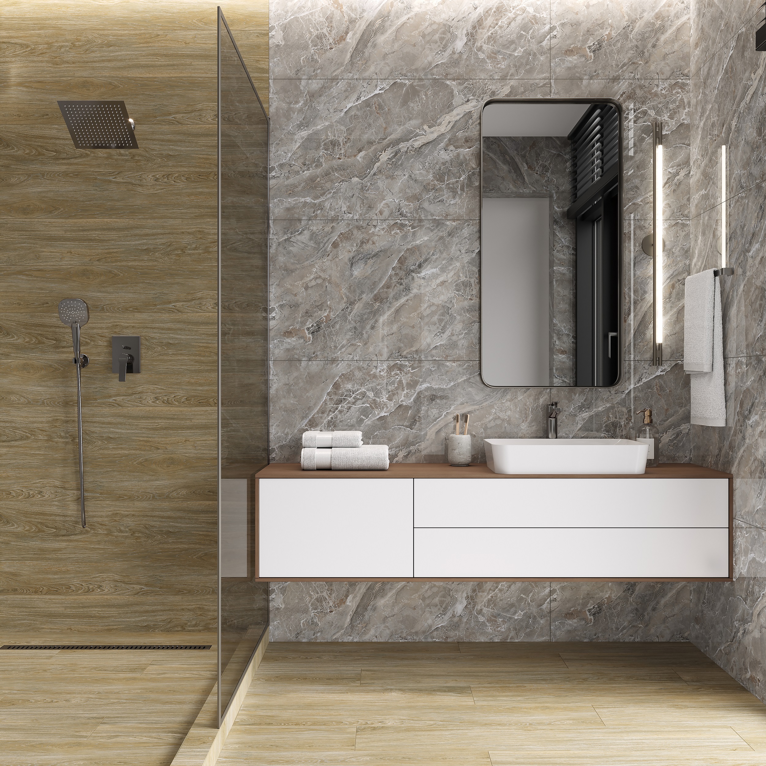

Керамогранит Ceradim Ocean Singular Graphite графитовый 60х60 Полированный 1.44 м2 (4 шт), Серый, Ocean Singular Graphite