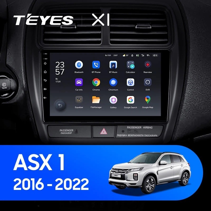 Штатная магнитола Teyes X1 4G 232 Mitsubishi ASX 2016-2022 Тип-В 2730000₽