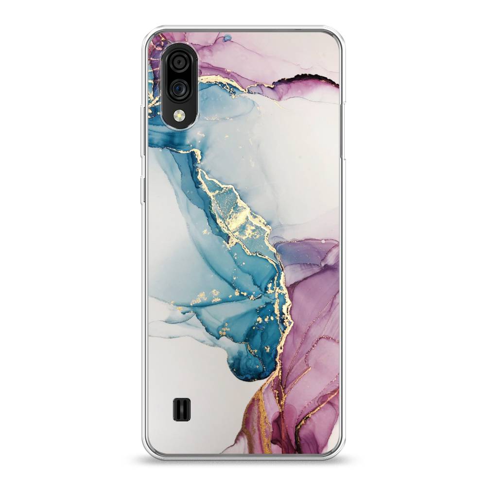 

Чехол на ZTE Blade A51 lite "Розовые разводы рисунок", 134850-3