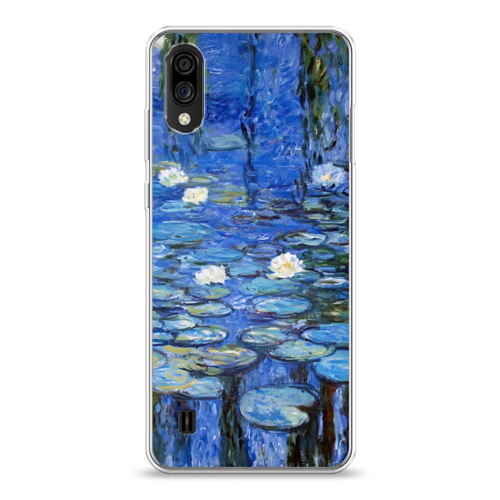 

Чехол на ZTE Blade A51 lite "Нарисованный пруд", Синий;зеленый, 134850-4