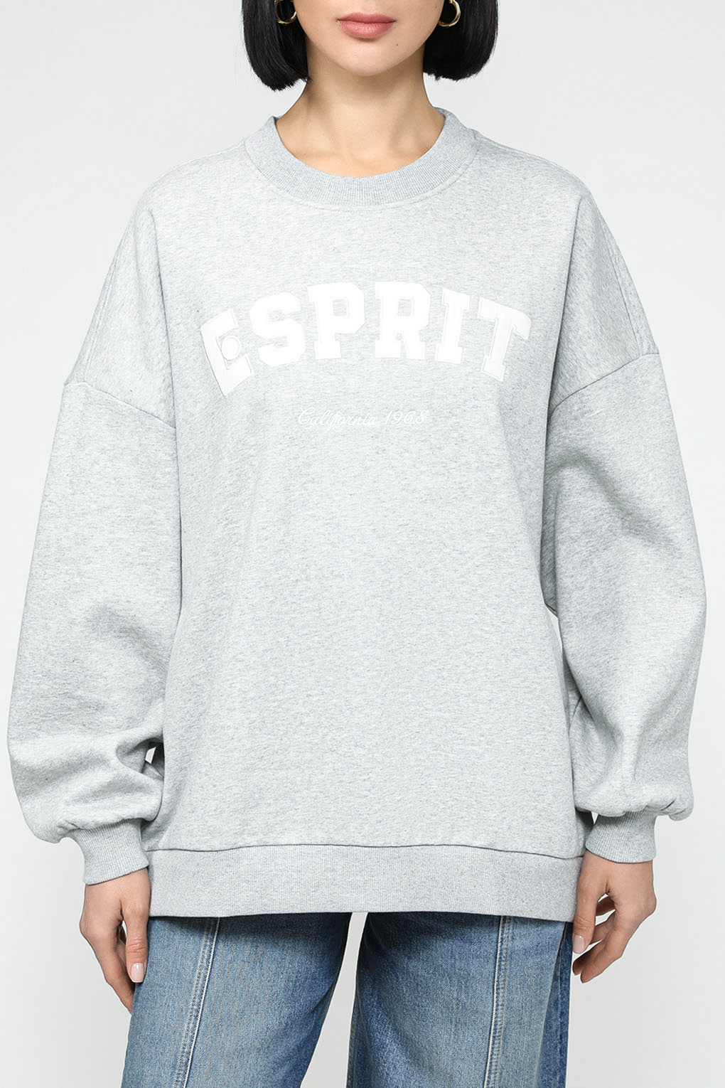 Свитшот женский Esprit Casual 093EE1J316 серый ML 8460₽