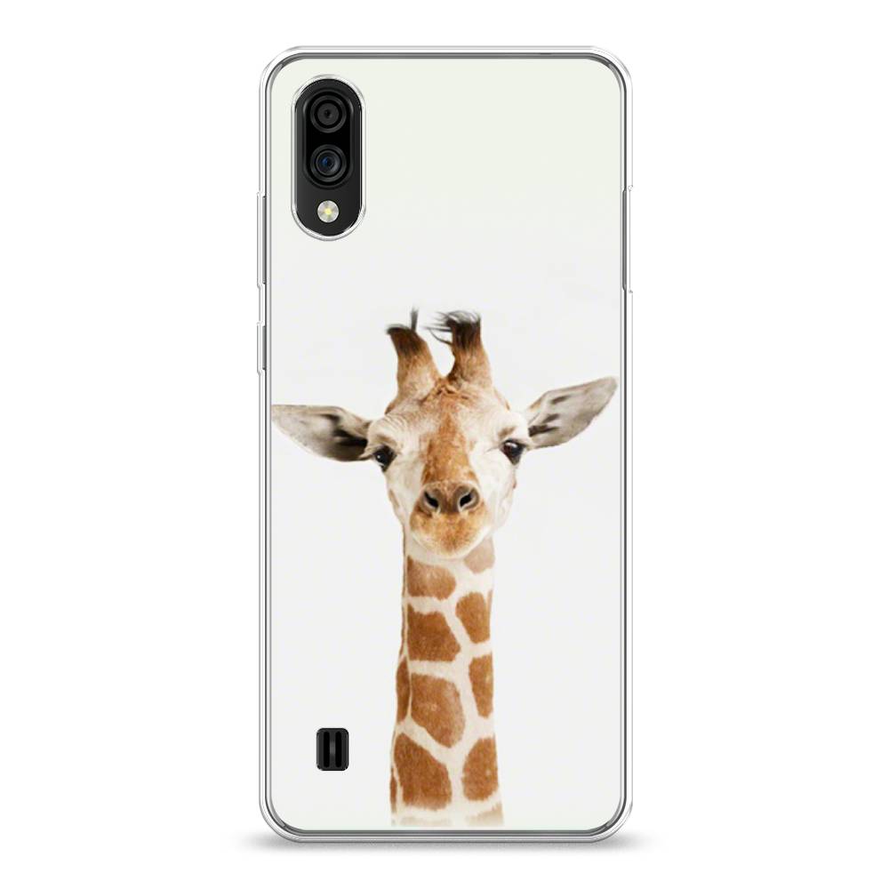

Чехол на ZTE Blade A51 lite "Любопытный жираф", Бежевый;коричневый, 134850-1