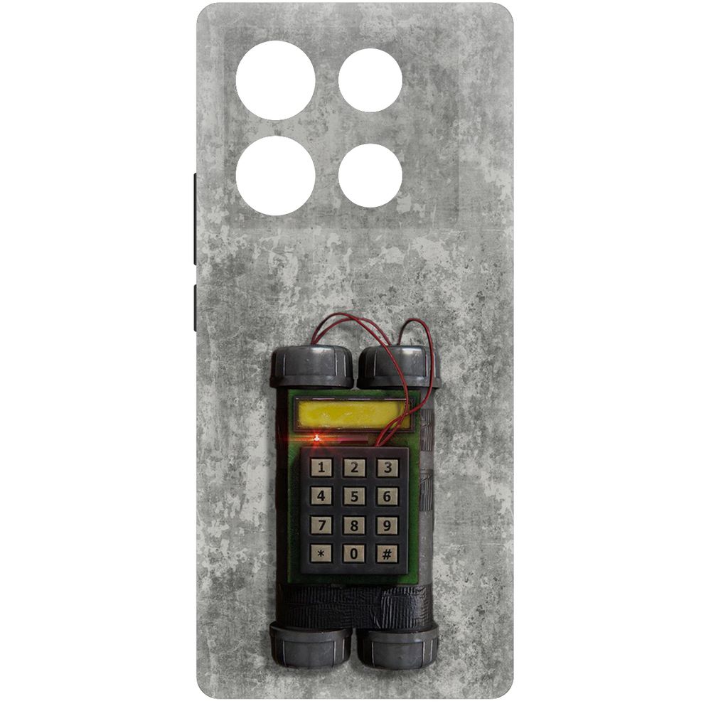 

Чехол-накладка Krutoff Soft Case Cтандофф 2 (Standoff 2) - C4 для INFINIX Note 40 Pro, Черный