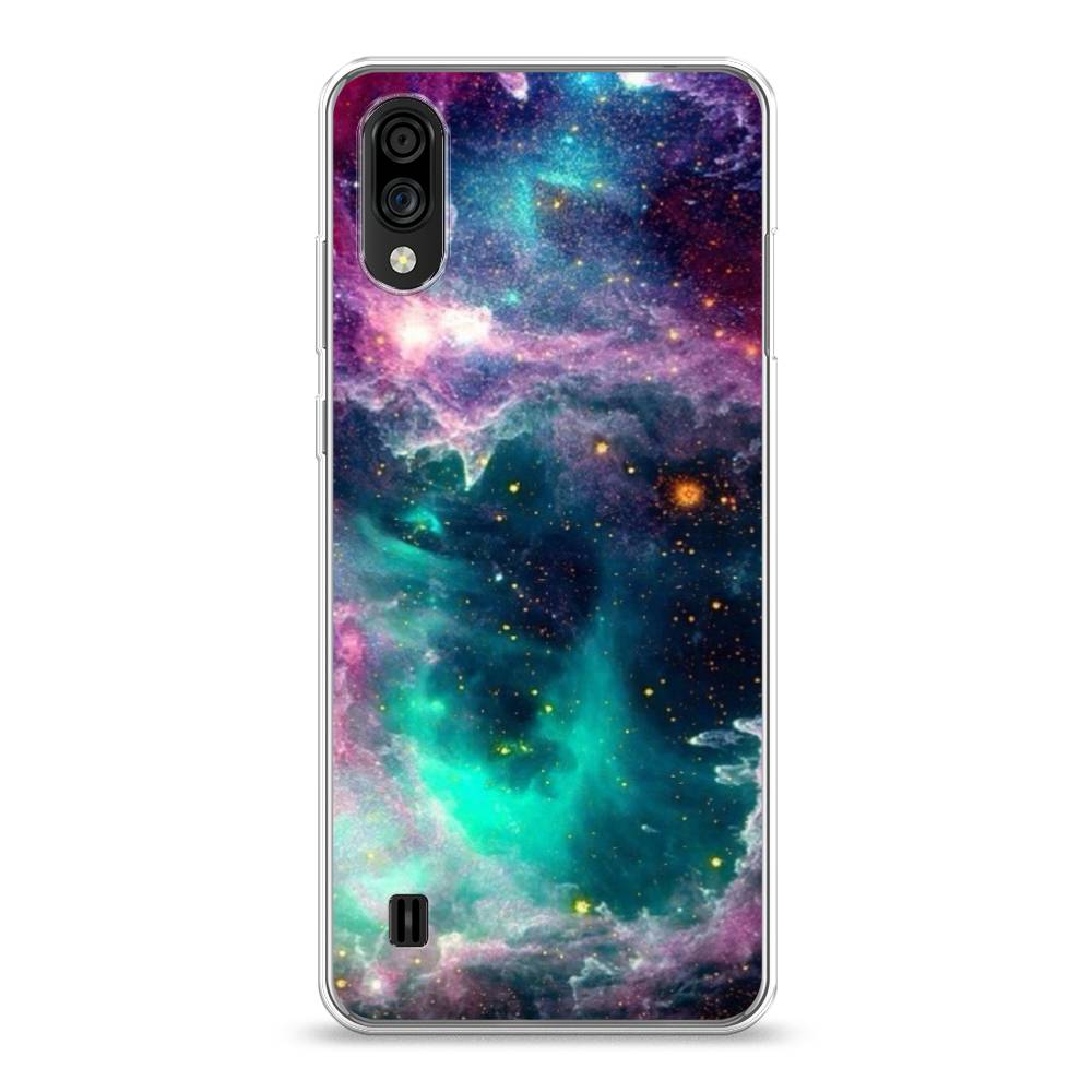

Чехол на ZTE Blade A51 lite "Звездные облака", Розовый;бежевый, 134850-2