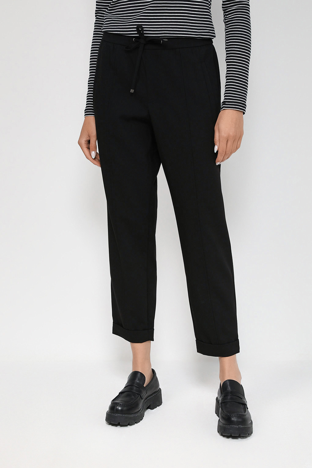 

Брюки женские Esprit Casual 993EE1B313 черные 40, Черный, 993EE1B313