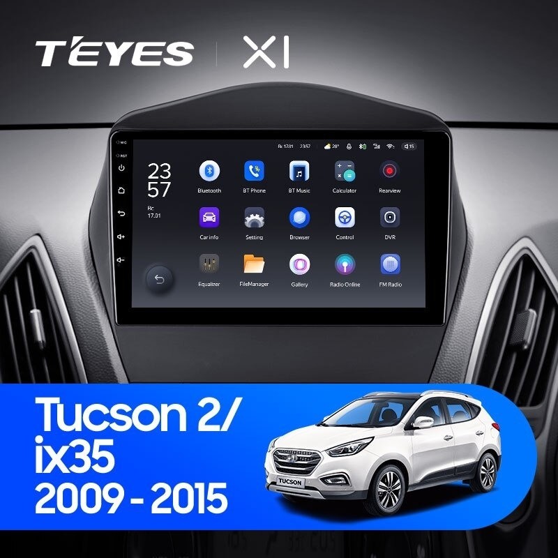 Штатная магнитола Teyes X1 4G 232 Hyundai ix35 2009-2015 Tucson 2 Тип-C 2770000₽