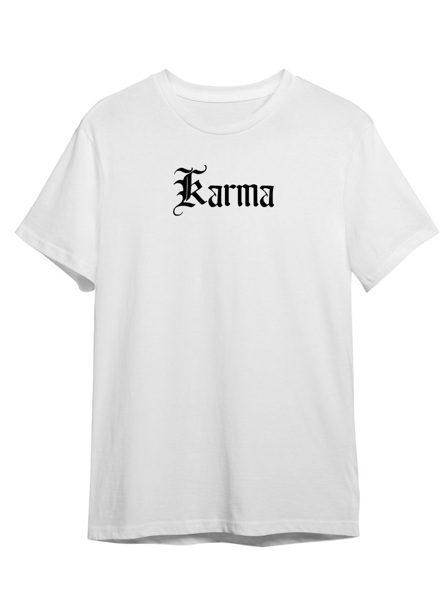 

Футболка унисекс Каждому Своё Karma/Карма/Готика STGO5N белая 2XL, Белый, "Karma/Карма/Готика" STGO5N