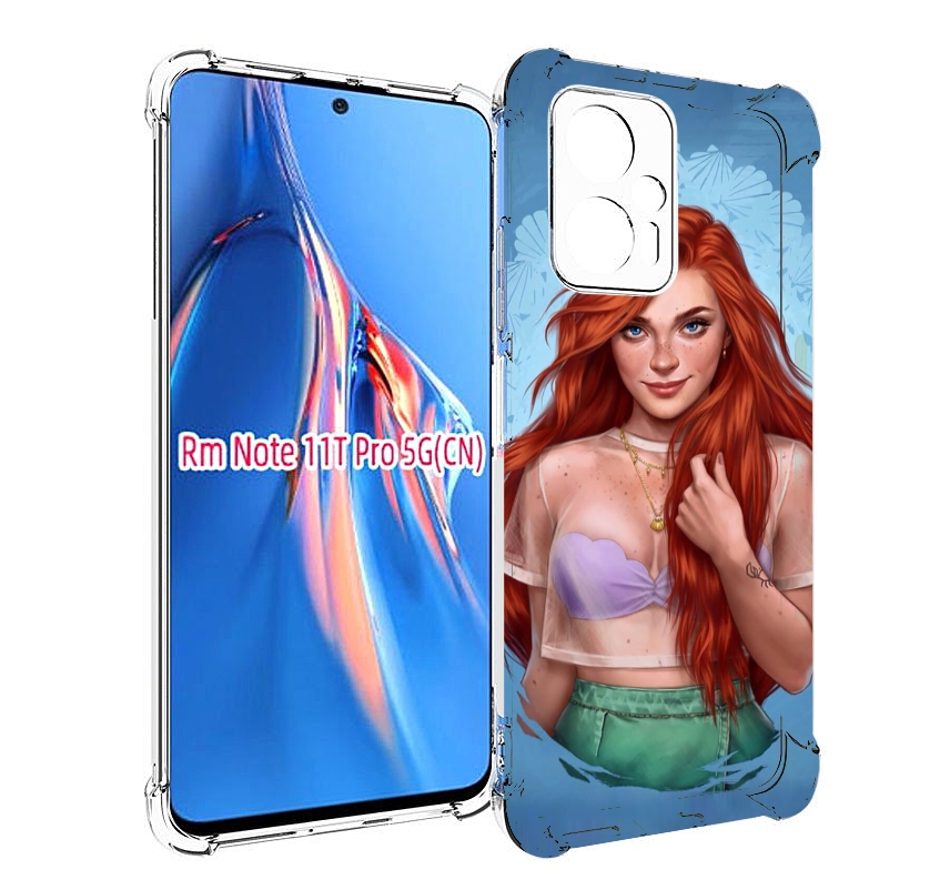 

Чехол MyPads девушка-в-голубом-фоне женский для Xiaomi Redmi Note 11T Pro / 11T Pro Plu..., Прозрачный, Tocco