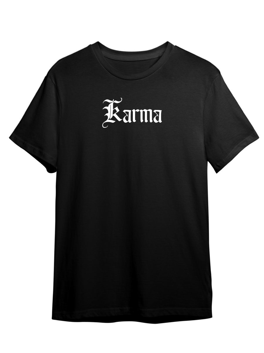

Футболка унисекс Каждому Своё Karma/Карма/Готика STGO5N черная 4XL, "Karma/Карма/Готика" STGO5N