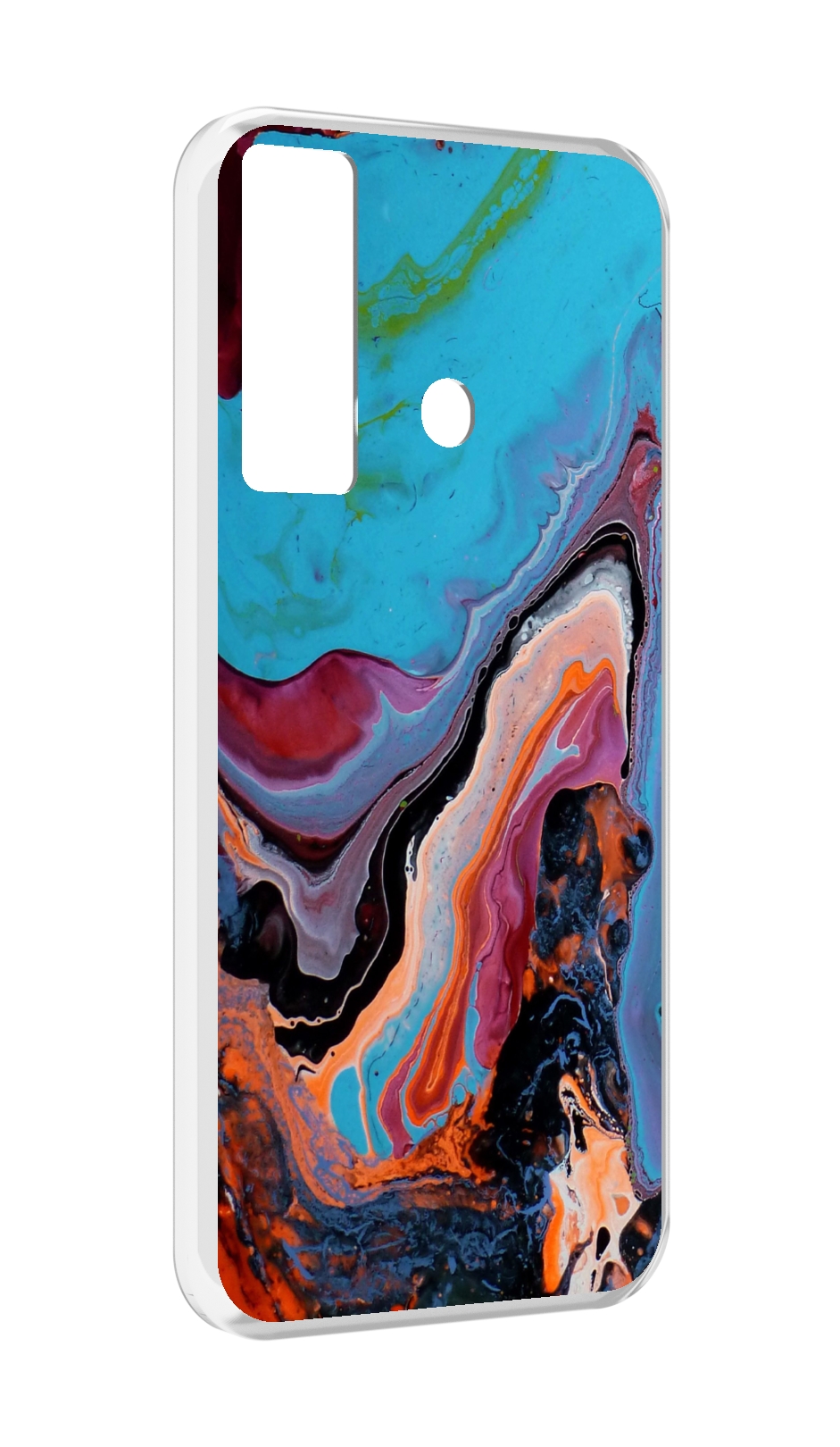 

Чехол MyPads смешанные краски для Tecno Camon 17, Прозрачный, Tocco
