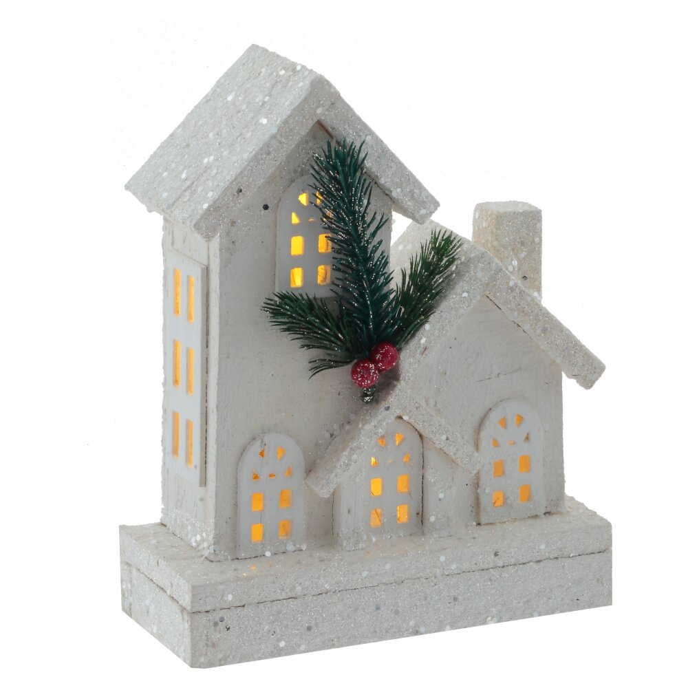 

Новогодняя фигурка Alat Home Домик 701832]REM_hh1 17x7x21 см, Серый, Домик