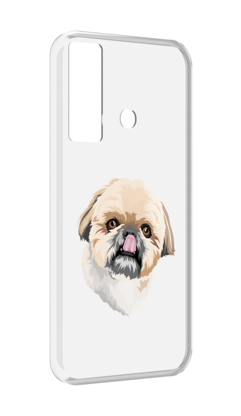 

Чехол MyPads собачка-с-язычком для Tecno Camon 17, Прозрачный, Tocco