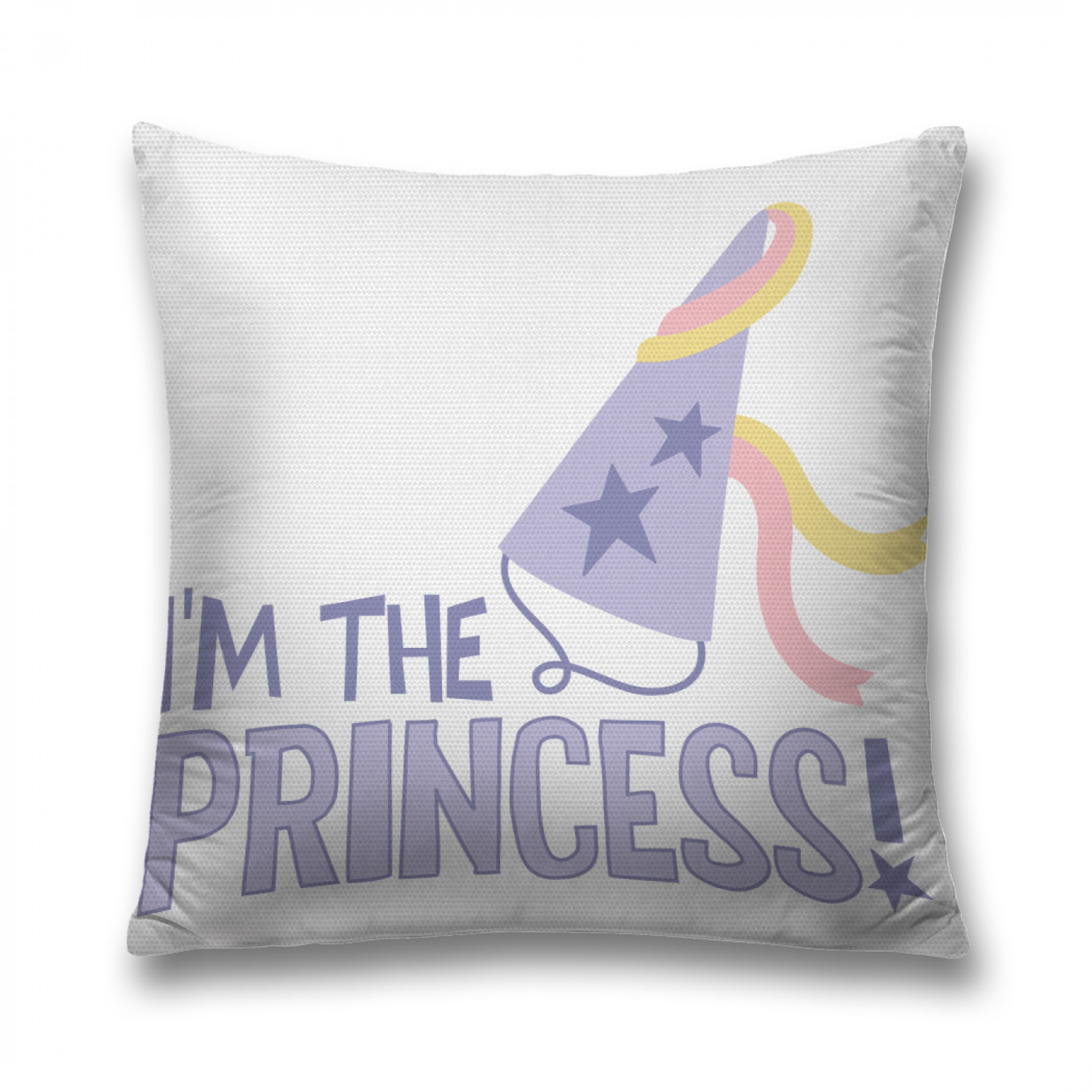 

Наволочка декоративная JoyArty "Я принцесса" на молнии, 45x45 см, Белый, Я принцесса