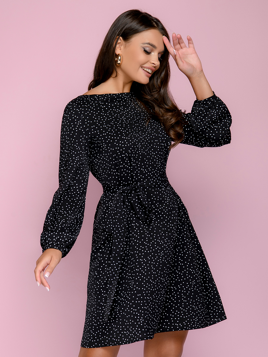 

Платье женское 1001dress 0101958BA черное 50, 0101958BA
