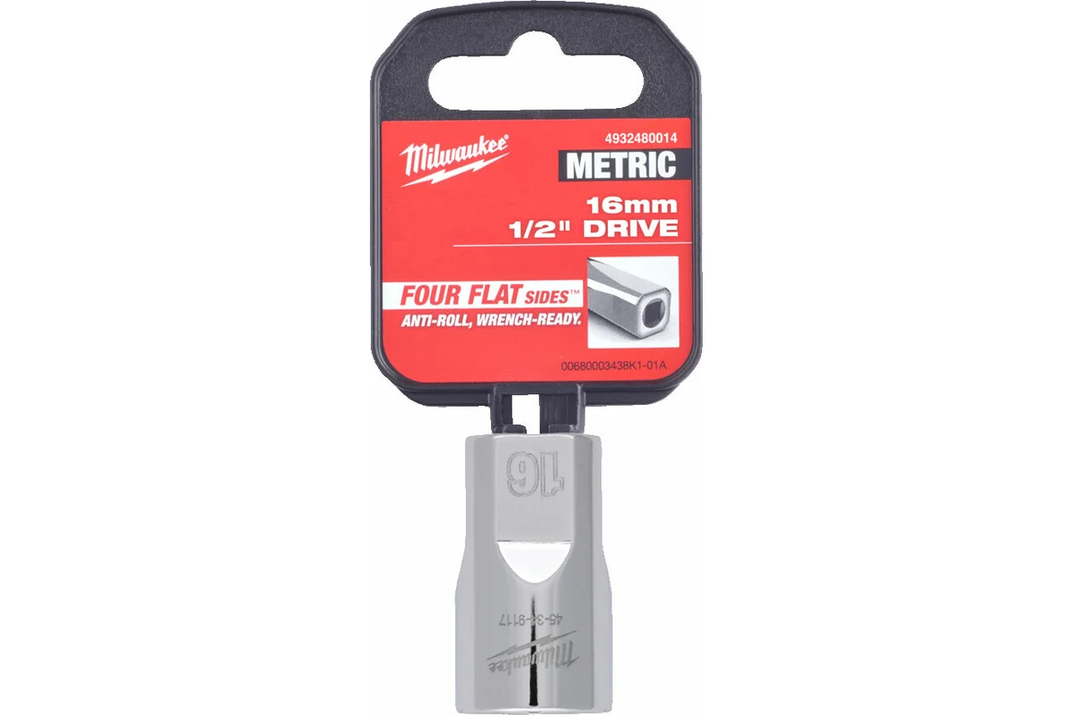 

1/2" головка - 16 мм (1 шт), 1/2 Drive Socket, Metric Standard-16MM
