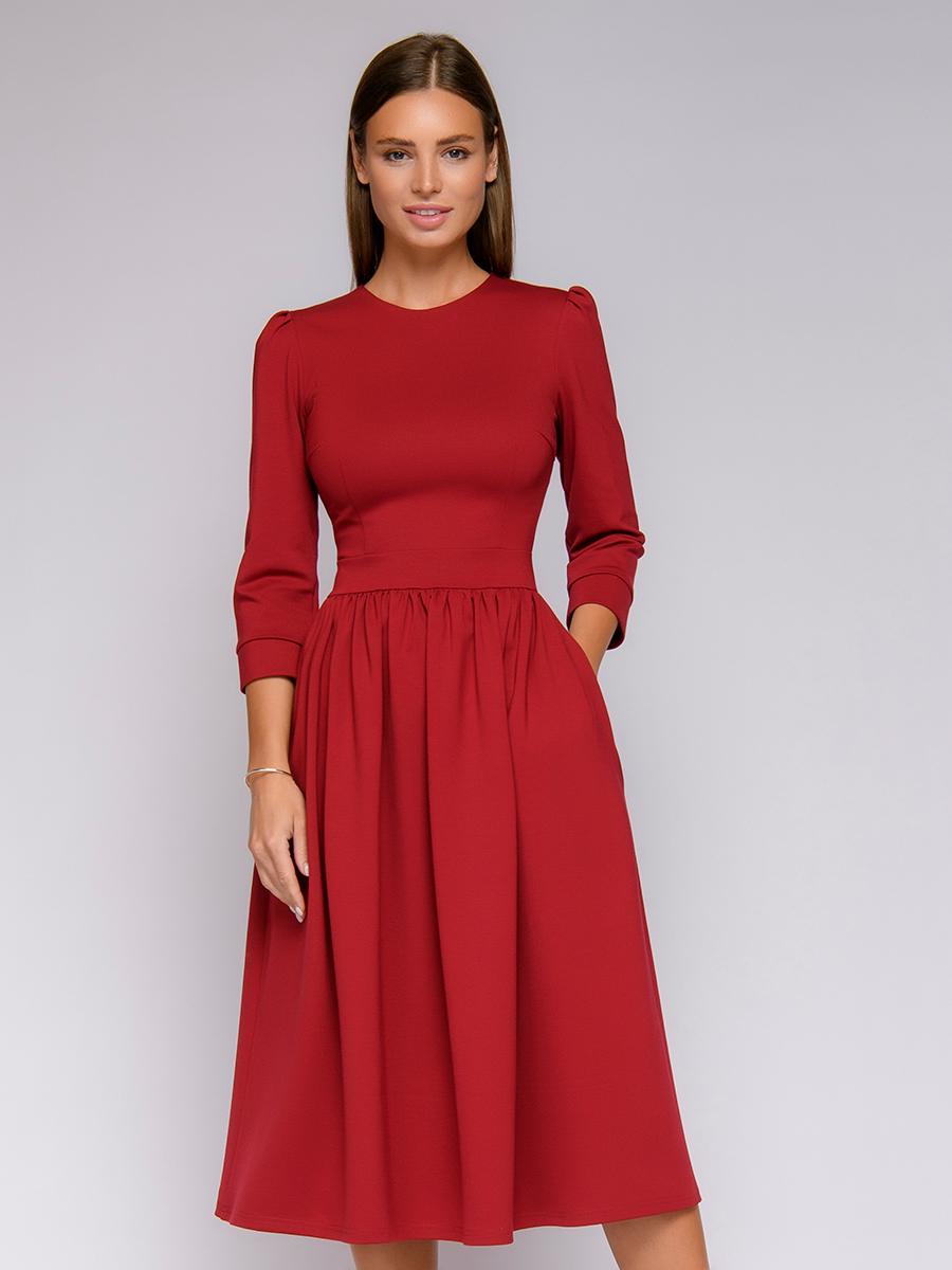 

Платье женское 1001dress 0102221BO красное 46, 0102221BO